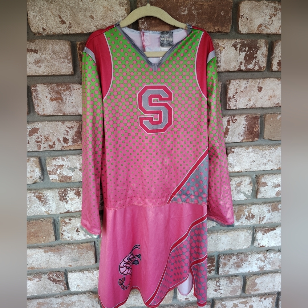 Disney Zombies Girl's Addison Pink Cheerleader Dress Halloween Costume Sz 8-10